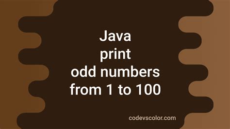 odd and even numbers in java|print odd numbers in java.